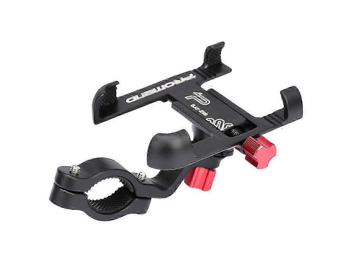 Soporte Para Teléfono Para Bicicleta Promend - Fácil Instalación, Ajustable De 50 A 100 Mm, Rotación De 360°, Aluminio, Negro