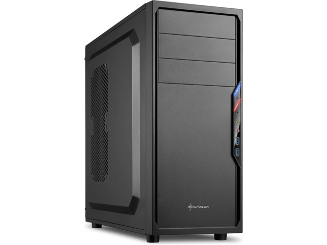 Caja PC SHARKOON VS4-V (ATX Mid Tower - Negro)