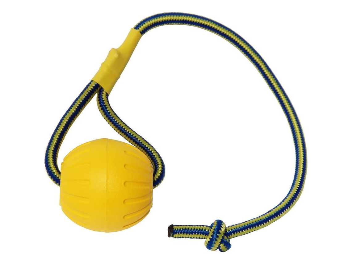 Bola para cães 2026 com corda, brinquedo de treinamento flutuante de espuma para cães de pequeno, médio e grande porte.