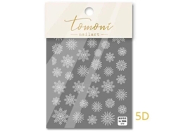 Pegatinas Autoadhesivas Para Uñas Con Diseño De Copo De Nieve Navideño De Invierno, Cortadas Con Láser, Con Pedrería Y Purpurina, Relieve 5d Y Manicura 3d.