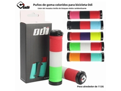 Puños de manillar de bicicleta Odi antideslizantes, resistentes a golpes, de goma suave y duraderos, con doble anillo de bloqueo, coloridos y vayotoy.
