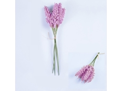 Baok-6 Ramos de lavanda artificial para decoración del hogar, lavanda artificial de color morado oscuro