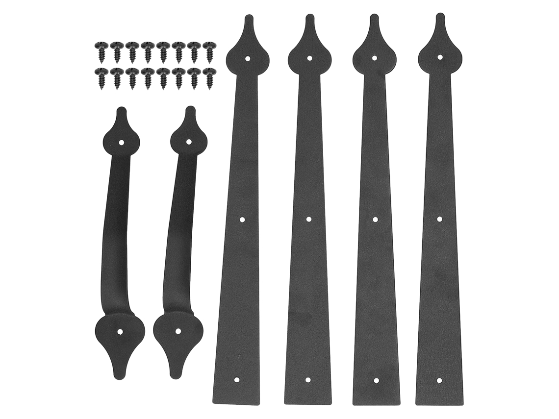 Manilla Y Herrajes Decorativos De Hierro Forjado Estilo Americano Para Puerta De Garaje.