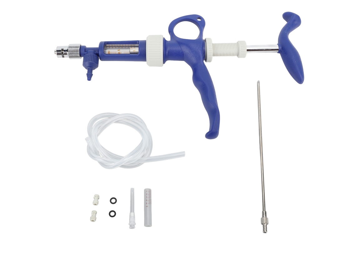 Inyector de plástico seguro LAXISCREED de 1 ml para aves de corral
