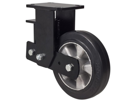 Rueda fija 17hlsb200-deb suspension goma negra elastica eje bolas ALEX