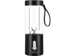 Exprimidor Eléctrico De Frutas, Licuadora Portátil Eléctrica, 400 Ml (negro) Czhhmart
