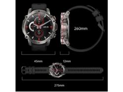 Reloj inteligente con llamadas Bluetooth, pantalla de 1.43", monitoriza la frecuencia cardíaca, la presión arterial y los modos deportivos, Yizhood
