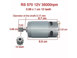Motor Eléctrico De Cc Para Coche Infantil 570 550 390 380 6v/12v 23000 Rpm 65w Potente