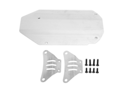Chasis De Acero Inoxidable Para Coche Rc Tamiya Tt02 Escala 1/10, Color Plata.