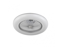 Ventilador Peri 72w Plata 5 Asp 3000-4000-6000k 8000lm Inten.reg.remoto.Temporizador .Memoria 20x55x55 Cm FABRILAMP