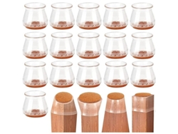 Protectores Transparentes Para Patas De Sillas, 16 Unidades - Protección Contra Arañazos Para Suelos De Madera/ladrillo (s)