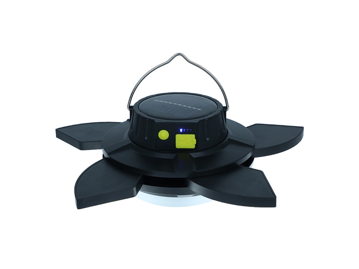 Lámpara Solar Led Para Camping Con 5 Modos De Luz Y Batería Portátil Para Camping, Senderismo Y Emergencias.