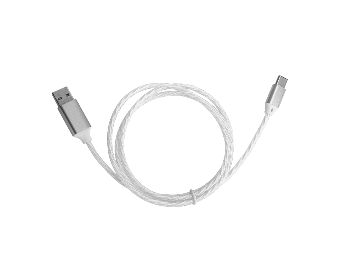 Cable De Datos Type-c Con Luces Led Fluídas, Carga Rápida