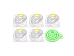 5 Bolsas De Almacenamiento Transparentes Herméticas Para Arroz, Cereales, Harina Y Frutos Secos (2,5 Kg)