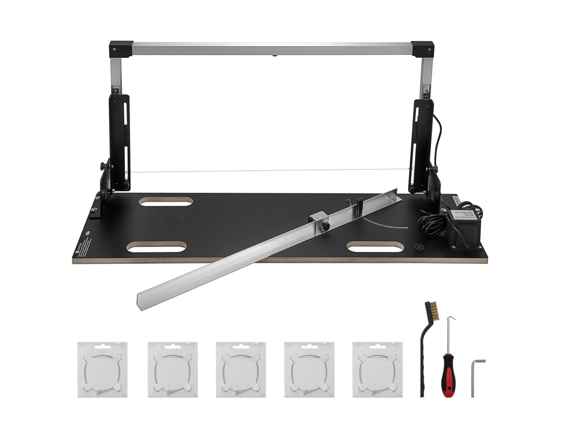Mesa De Corte Para Poliestireno 100 Cm, Corte Horizontal Y Vertical Con Hilo Caliente 200w