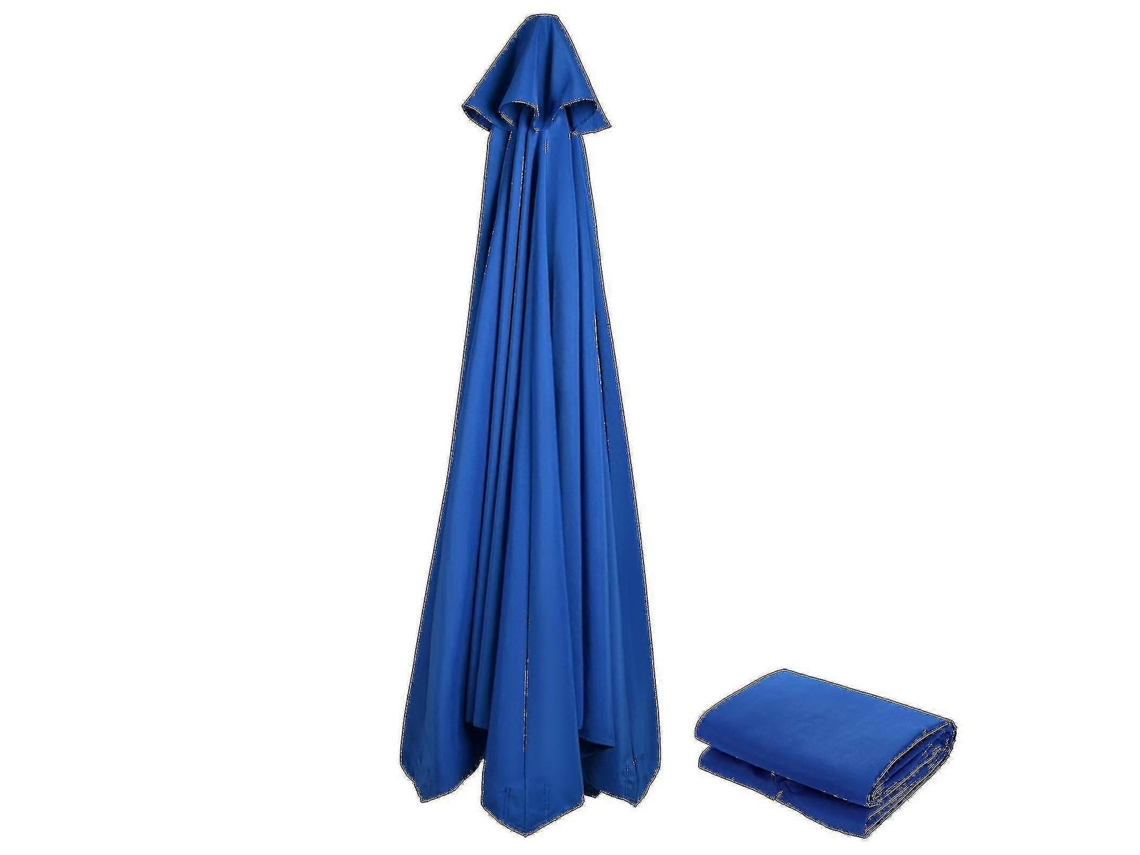 Toldo De Sustitución Para Paraguas De Jardín 3m 6/8 Brazos Impermeable Uv Tejido Poliéster Oferta 50% 300cm*6k Azul Marino