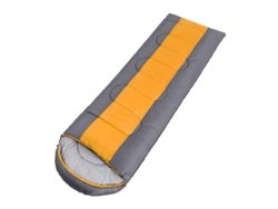 Saco De Dormir Para Adultos Relleno De Algodón Cálido Para Acampar Y Hacer Senderismo En Invierno, Color Gris Anaranjado, 1,0 Kg.