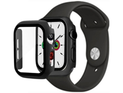 Kit Carcasa, Protector de Pantalla y Correa Apple Watch Series SE 40mm Negro