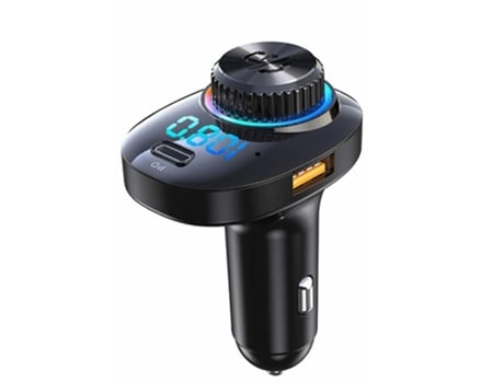 Adaptador de coche Bluetooth Transmisor Bluetooth para reproductor de MP3 de coche Transmisor Fm Receptor Compatible con tarjeta Sd Unidad flash US...