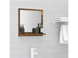Espejo para Baño 40X10,5X37 cm Madera de Roble Ahumado Marrón Decoración