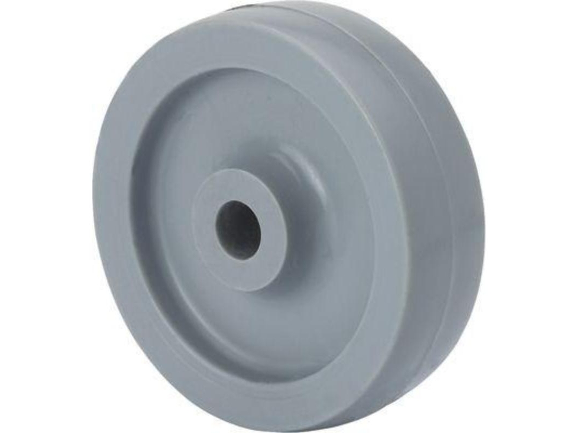Rueda bp30-4-19 plastico gris eje liso ALEX
