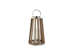 Portavela Mango Cristal Natural Marron 32x32x51cm