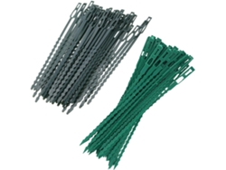 Paquete De 300 Bridas Flexibles Verdes Para Jardín, Fabricadas En Plástico Pp.