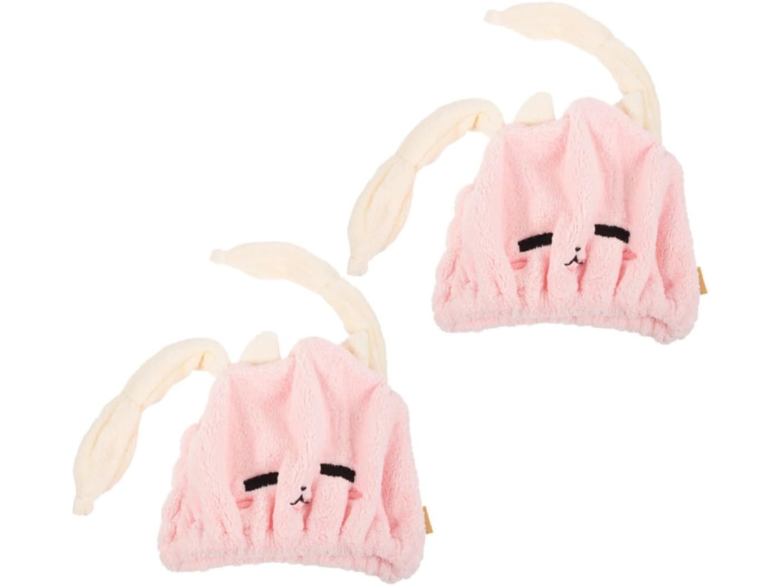 Te, 2 Piezas Toalla De Microfibra Para Cabello Largo, De Secado Rápido, Gorro De Baño Para Niño
