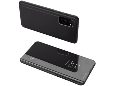 Carcasa Galaxy A72 LMOBILE Clear View Negro