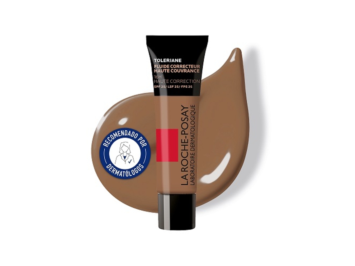 Fluido Corrector de Alta Cobertura con SPF25 La Roche-Posay Tolériane 30 ml - Tono: 16