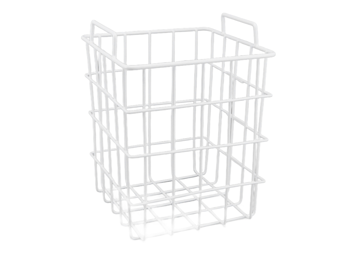 Cesta De Alambre De Alta Capacidad Para Congelador, Organizador Profundo Para Refrigerador, 385 Mm