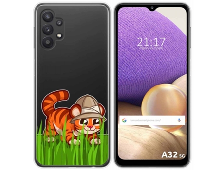 Carcasa Samsung Galaxy A32 5G TUMUNDOSMARTPHONE Dibujos Transparente Multicolor