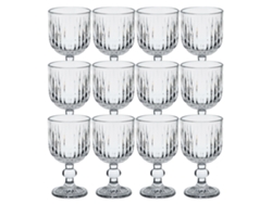 Juego de 12 Vasos de Cristal Transparente San Ignacio 300ml