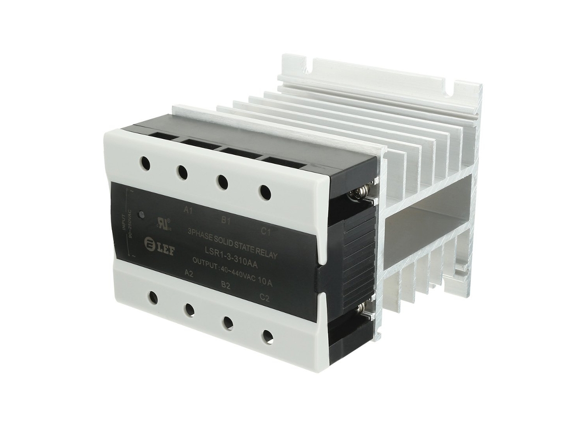 Relés De Estado Trifásicos Con Pasta Térmica Ssr De 10 A.