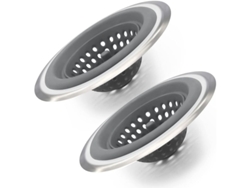 Colador De Fregadero De Cocina 2 Pack Tapón De Silicona Antiobstrucción Fácil Limpieza