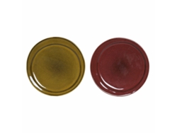 Bajo Plato Dkd Home Decor Gres (21.4 X 21.4 X 2 Cm) (2 Pcs)