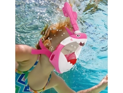 TRUYUETY Máscara De Snorkel Para Crianças, Máscara De Mergulho Panorâmica 180°, Respiração Livre, Antinévoa, Anti Vazamento, Com Topo Seco