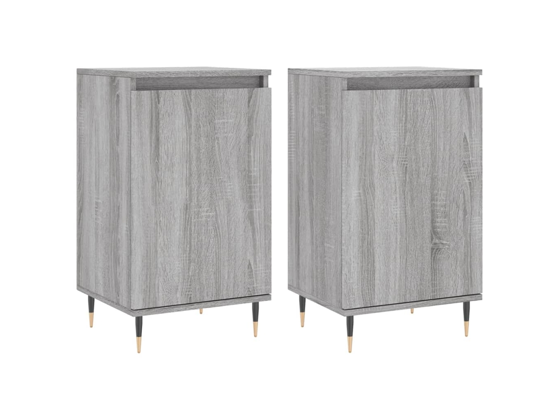 Conjunto de Aparadores 40x35x70 cm Derivados de Madera Gris Sonoma MAISON EXCLUSIVE