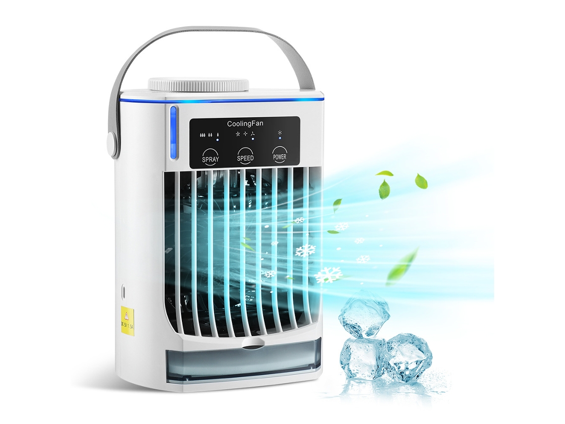 Ventilador de aire acondicionado evaporativo 3 en 1, 3 velocidades de viento Digitallab