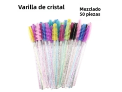 (color Mixto 1) 50 Cepillos De Cejas Desechables, Adecuados Para Extensiones De Pestañas, Rímel, Cepillos De Maquillaje, Etc.