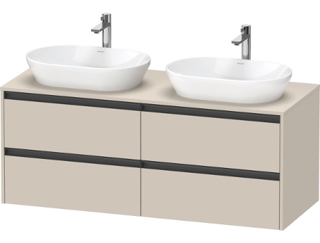Mueble DURAVIT Ketho.2 bajo lavabo recorte para lavabo en ambos lados 1400x568x550mm K24898B