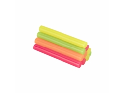 Barras de cola termofusible Salki 430108 Multicolor Decoración Flúor Ø 12 x 95 mm (12 Unidades)