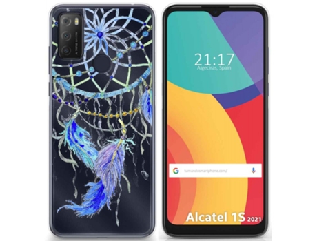 Carcasa Alcatel 1S 2021 / 3L 2021 TUMUNDOSMARTPHONE Dibujos Transparente Multicolor