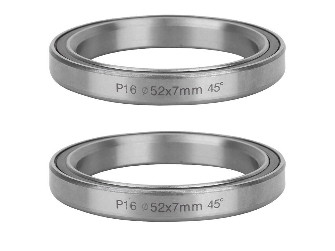 2 Cabezales De Rodamiento De Acero Sellados Para Bicicleta De Montaña De 52 Mm.