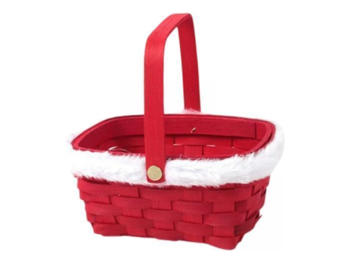 2 cestas de regalo navideñas de caramelos rojos Semslowmoose