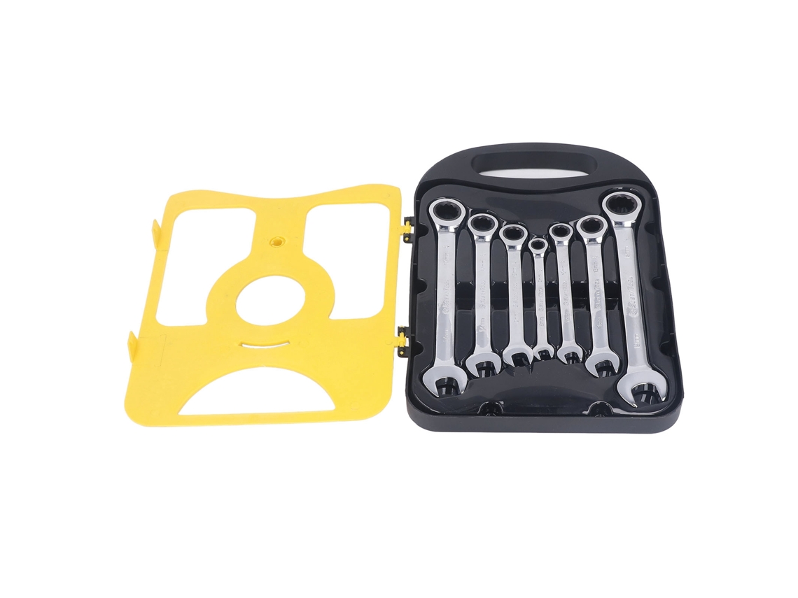 Conjunto De Chaves De Ratoquete Métricas 72 Dentes Crv Ferramentas Manuais 8 10 12 13 14 17 19mm