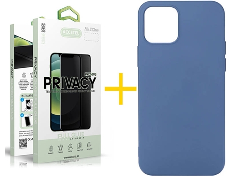 Carcasa + Protector de Pantalla para iPhone 11 ACCETEL Azul