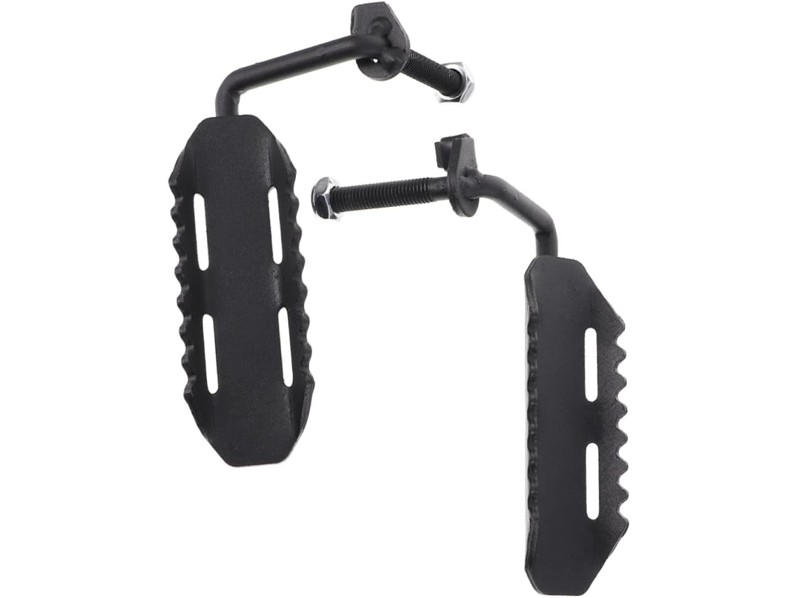 1 Par De Soportes De Bisagra De Puerta De Acero, Pedales Antideslizantes, Diseño Antideslizante, Seguridad Óptima.