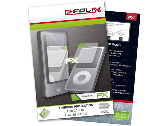 Protector de Pantalla ATFOLIX FX-Mirror Canon PowerShot G9