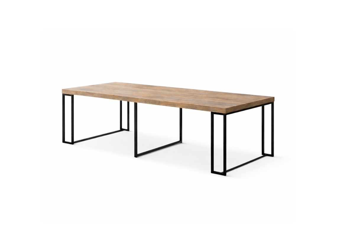 Mesa extensible Kama para 10-12 personas con efecto madera 300 cm Concept U